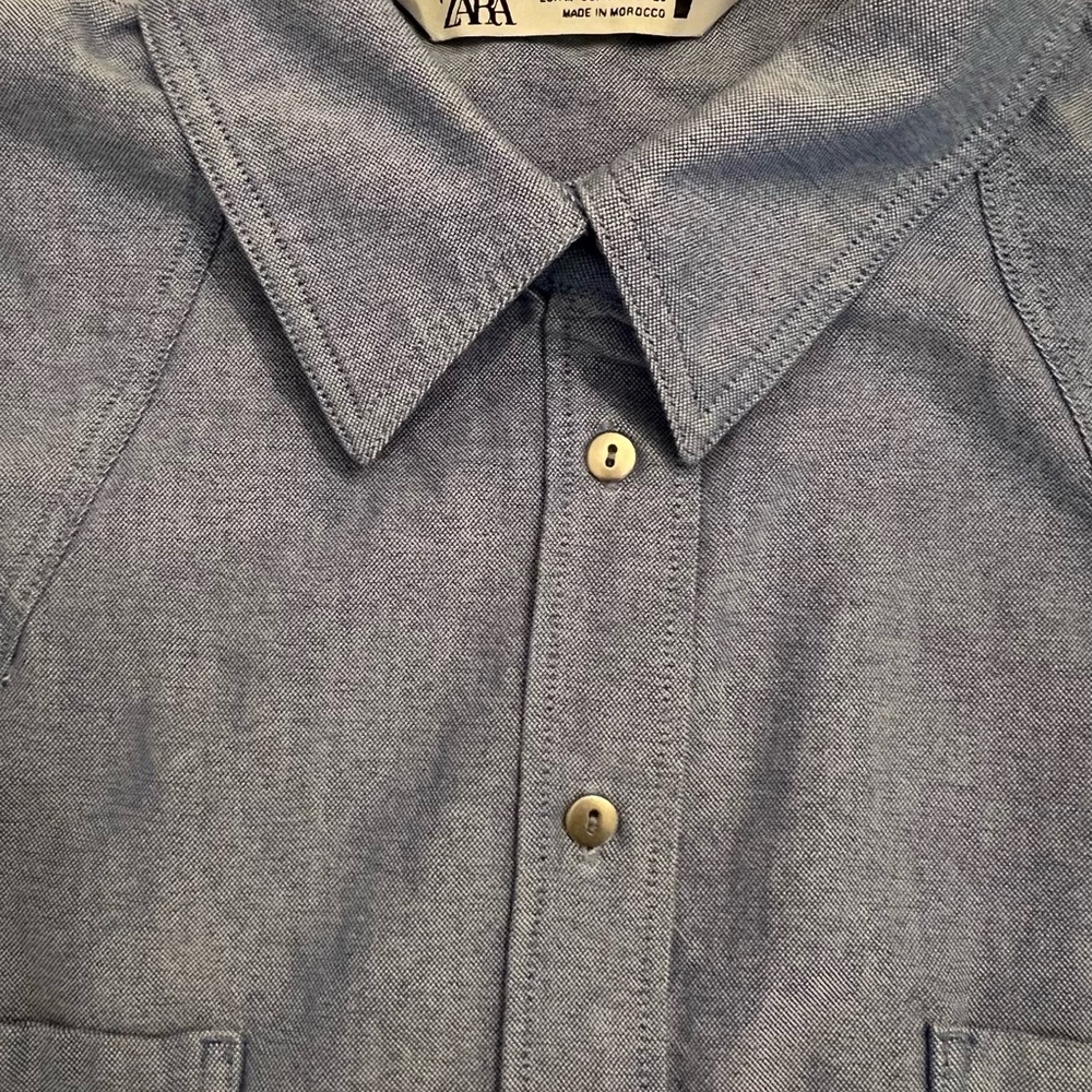 Zara Light Blue Denim Shirt